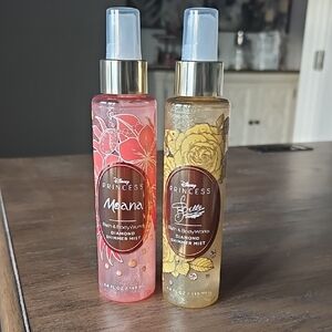 Disney Princess Moana & Belle Bath & Body Works Shimmer Mist Set - Pink and Gold